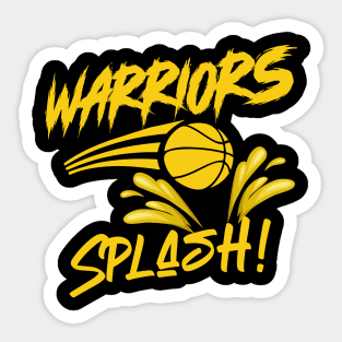 Warriors Splash Sticker